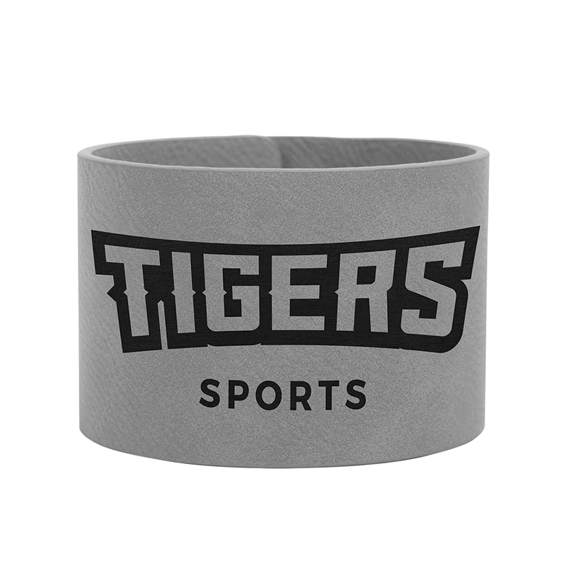 9 1/2' x 1' Laserable Leatherette Cuff Bracelet