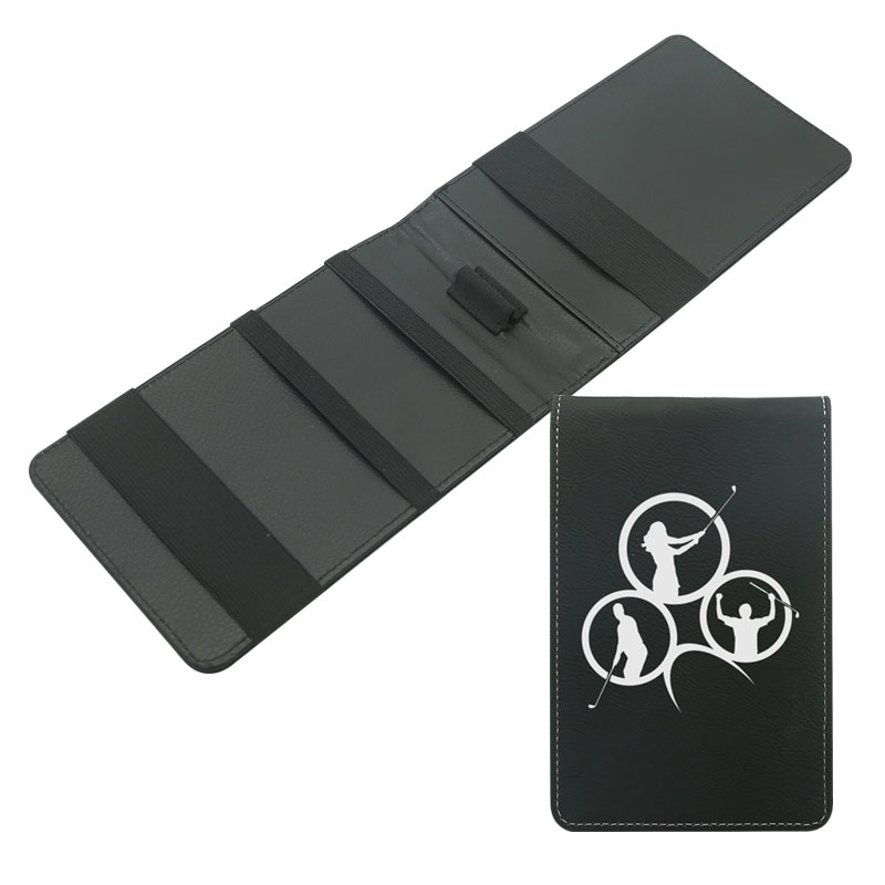 Laserable Leatherette Golf Scorecard Holder