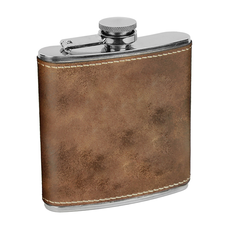Laserable Leatherette Flasks