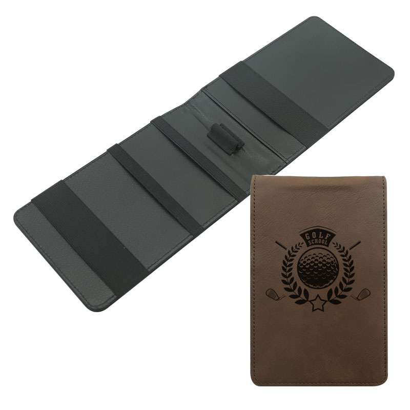 Laserable Leatherette Golf Scorecard Holder