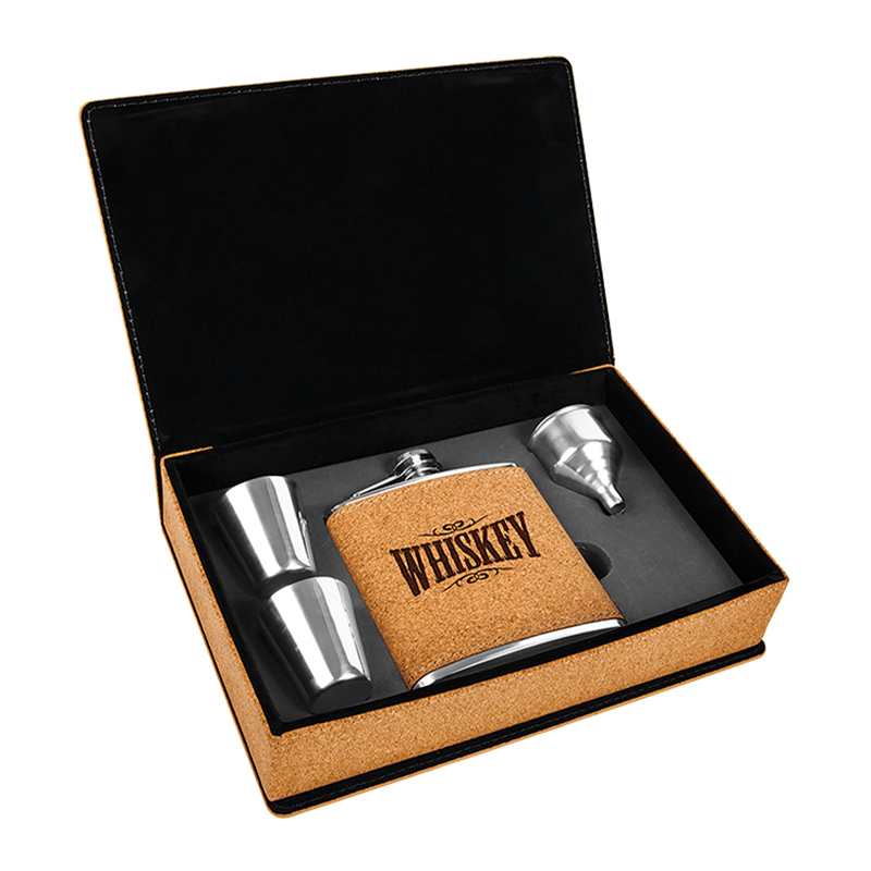Leatherette Flask Sets