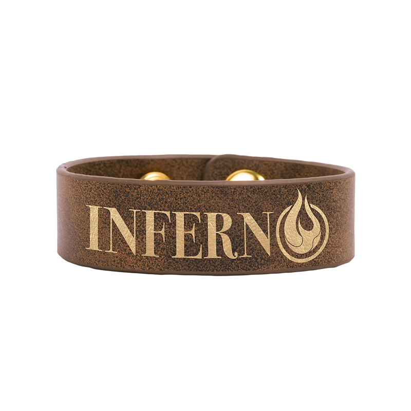 8 1/2' x 3/4' Laserable Leatherette Cuff Bracelet