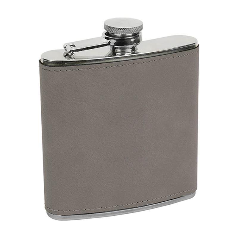 Laserable Leatherette Flasks
