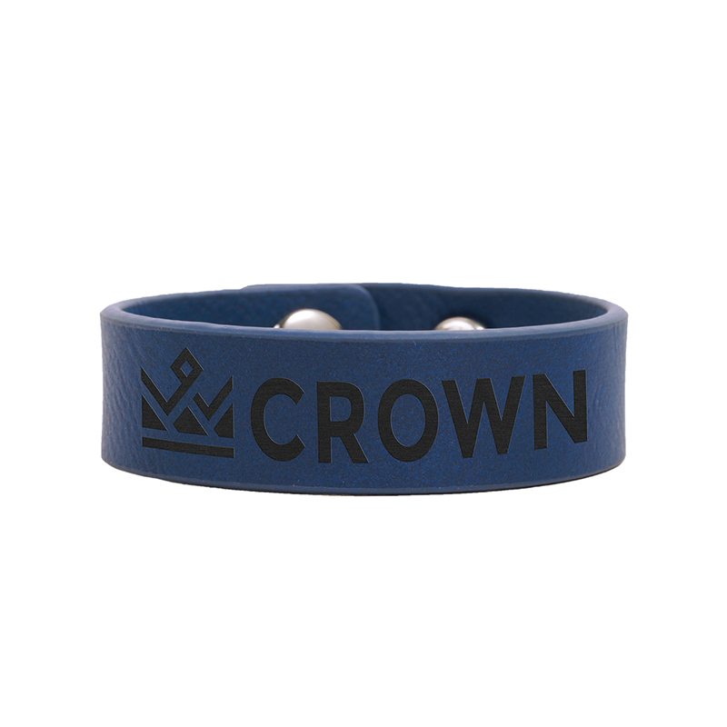 8 1/2' x 3/4' Laserable Leatherette Cuff Bracelet
