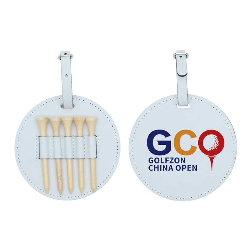 Laserable Leatherette circa Golf Bag Tag cum V lignea Tees