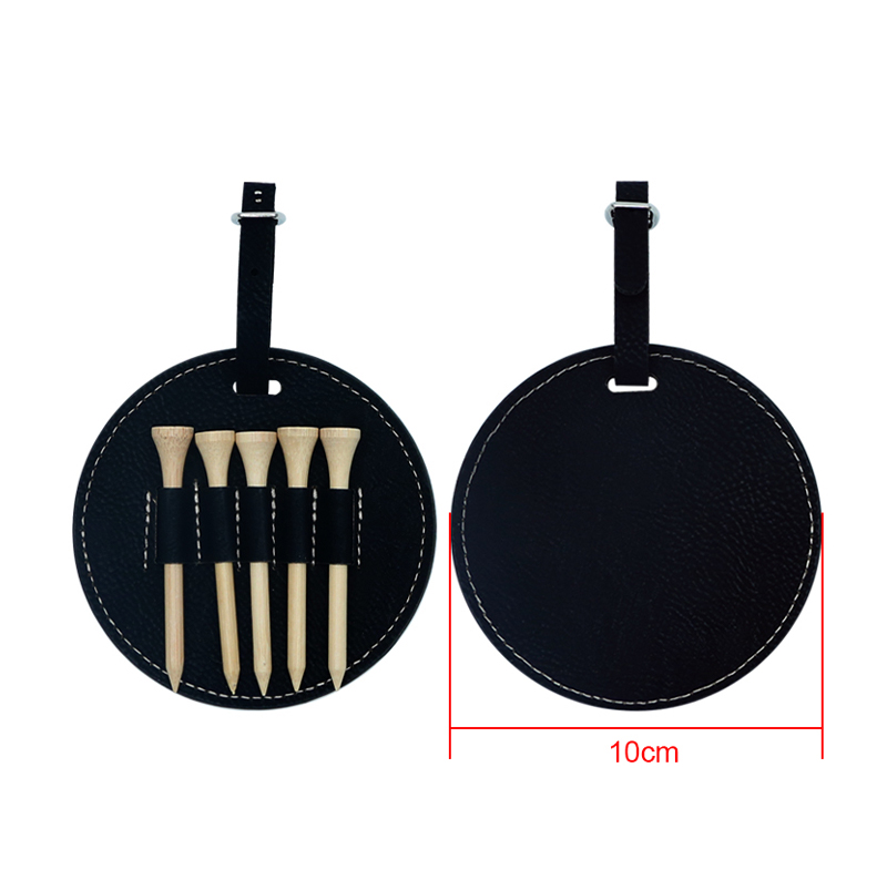 Laserable Leatherette circa Golf Bag Tag cum V lignea Tees