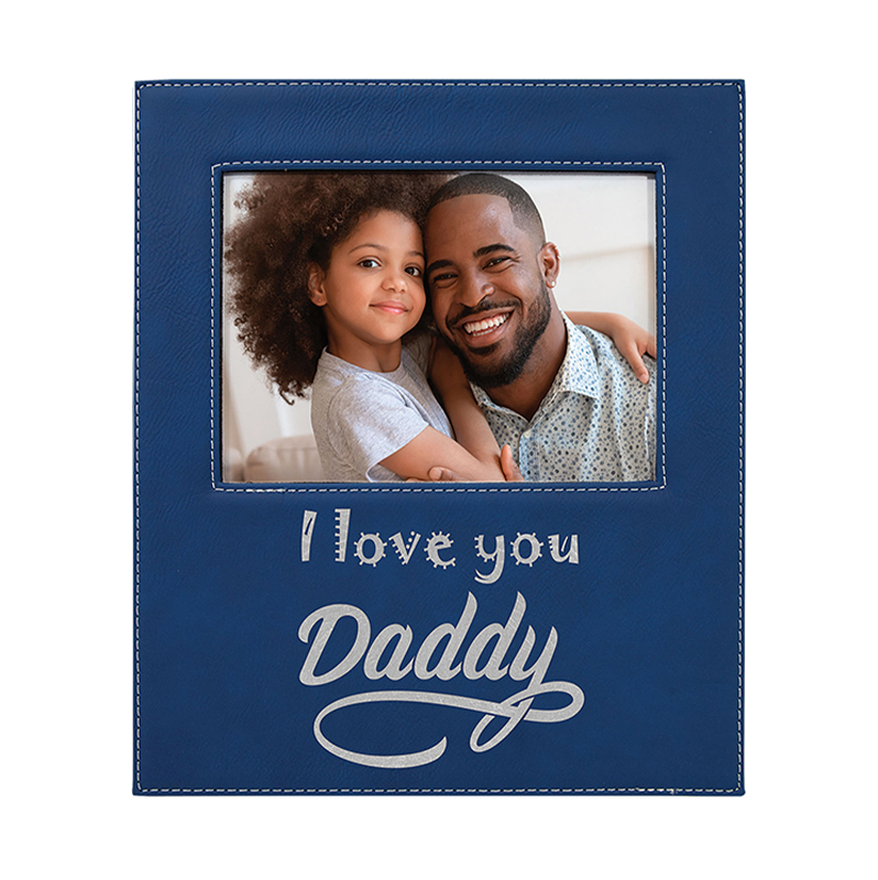 5' x 7' Leatherette Photo Frame with 4 1/4' x 8 7/8' Area