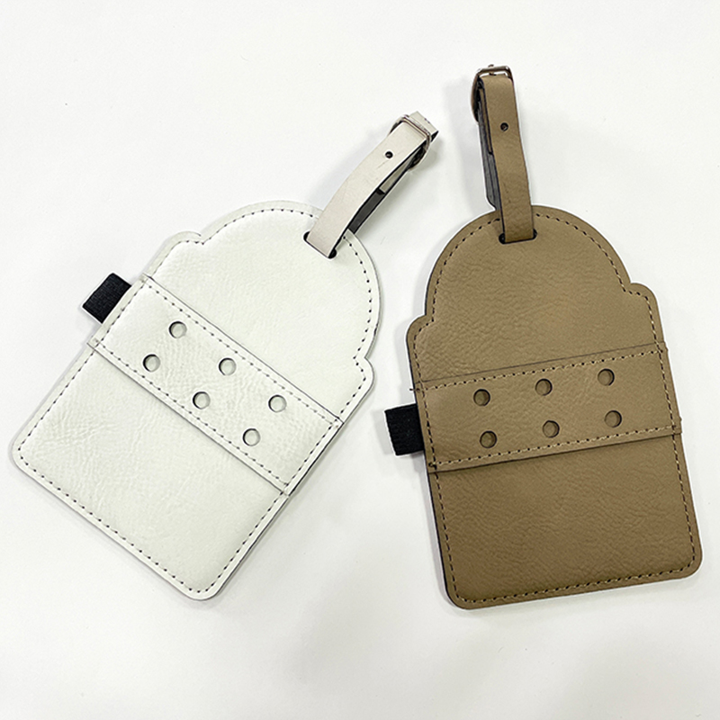 Laserable Leatherette Golf Bag Tag cum Tees