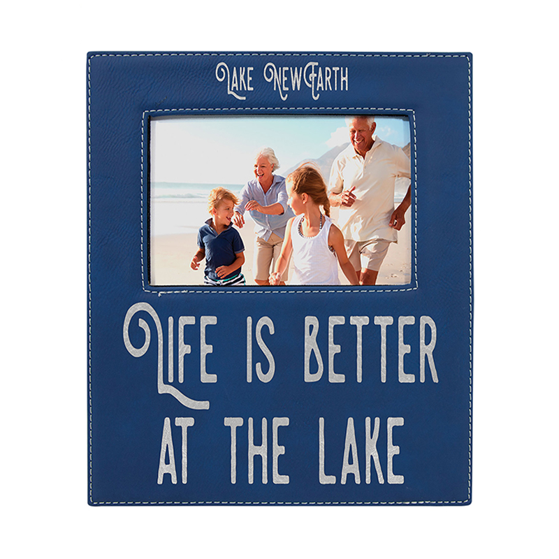 5' x 7' Leatherette Photo Frame with 4 1/4' x 8 7/8' Area