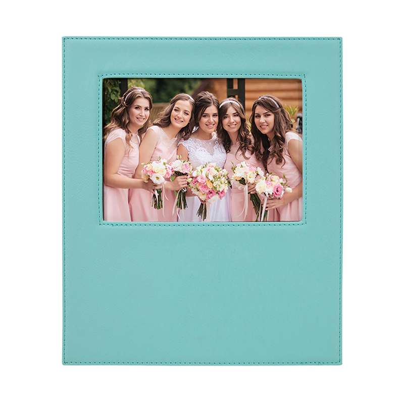 4' x 6' Leatherette Photo Frame with 4 1/4' x 7 7/8' Area 4' x 6' Leatherette Photo Frame with 4 1/4' x 7 7/8' Area