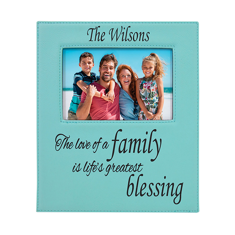 5' x 7' Leatherette Photo Frame with 4 1/4' x 8 7/8' Area