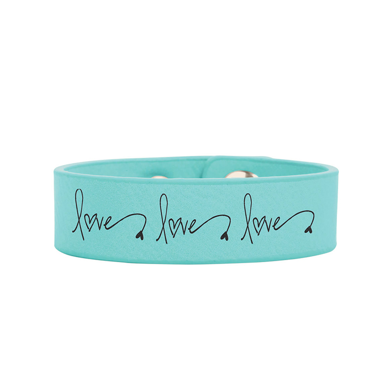 9 1/2' x 2' Laserable Leatherette Cuff Bracelet 9 1/2' x 2' Laserable Leatherette Cuff Bracelet