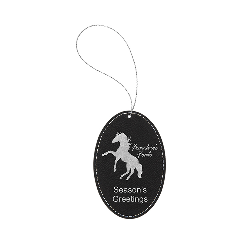 Laserable Leatherette Oval Ornament Laserable Leatherette Oval Ornament