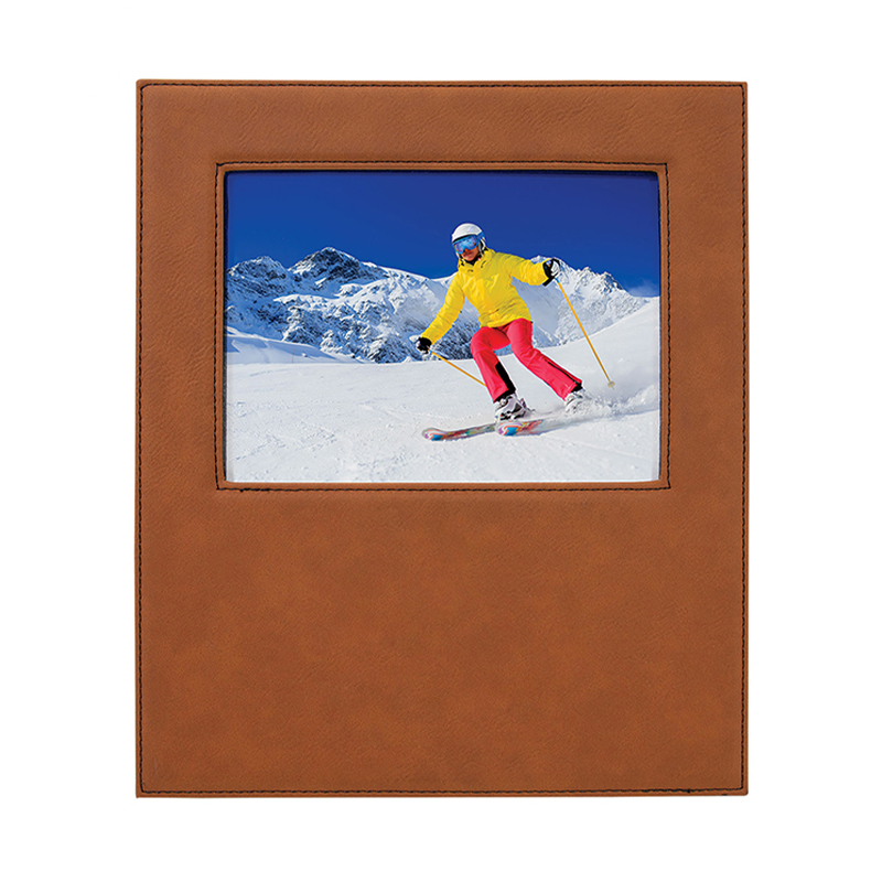 4' x 6' Leatherette Photo Frame with 4 1/4' x 7 7/8' Area 4' x 6' Leatherette Photo Frame with 4 1/4' x 7 7/8' Area