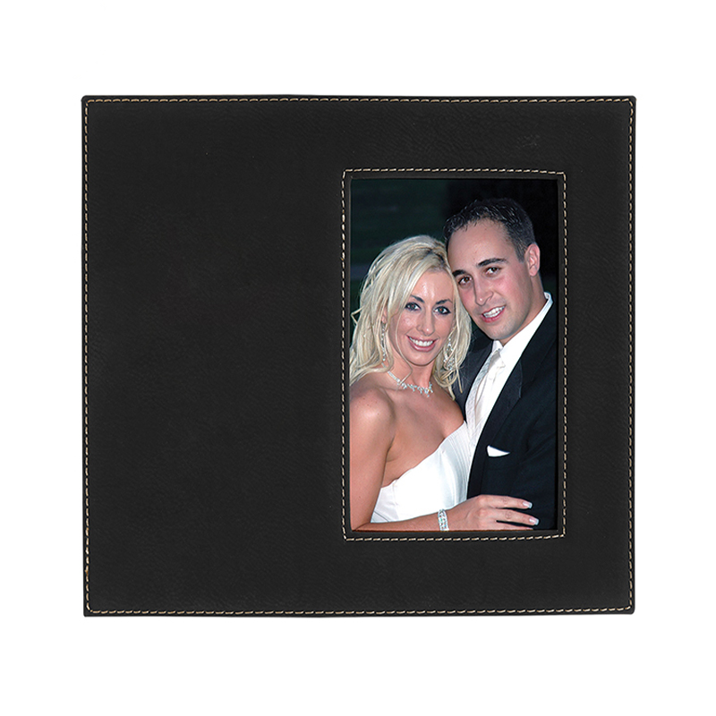 5' x 7' Leatherette Photo Frame with 4 1/4' x 8 7/8' Area
