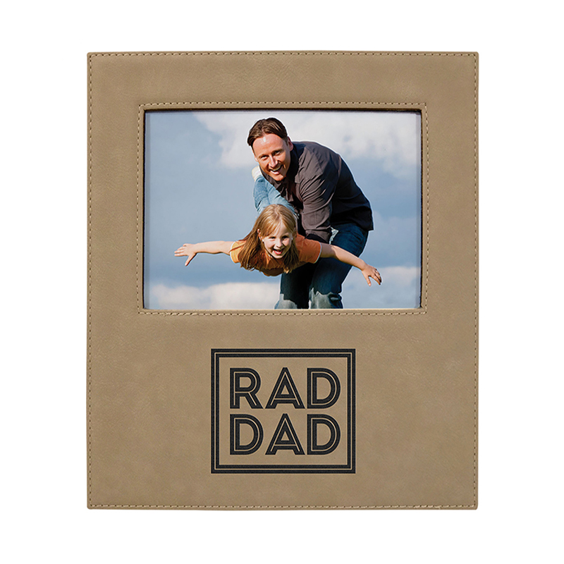 5' x 7' Leatherette Photo Frame with 4 1/4' x 8 7/8' Area