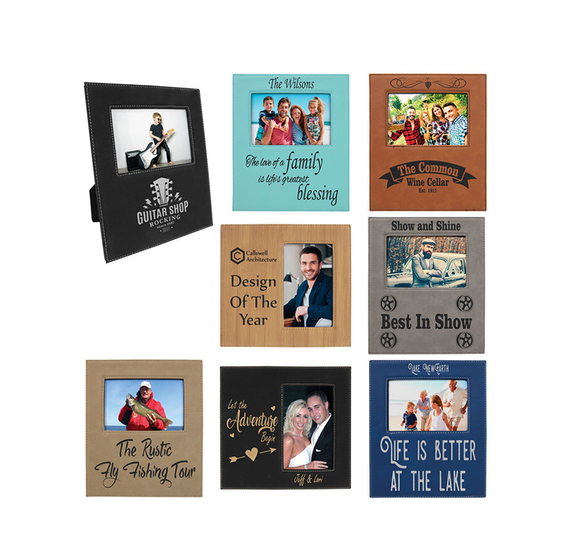 4' x 6' Leatherette Photo Frame with 4 1/4' x 7 7/8' Area 4' x 6' Leatherette Photo Frame with 4 1/4' x 7 7/8' Area