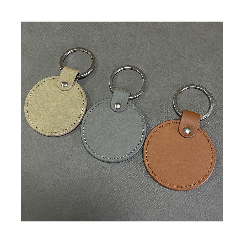 Laserable Leatherette circa Keychains cum unctius Edge