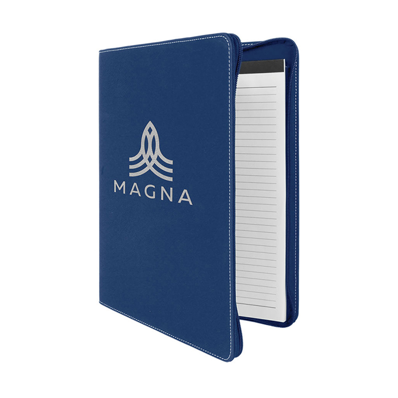 9 1/2' 12' Leatherette Portfolio with zipper