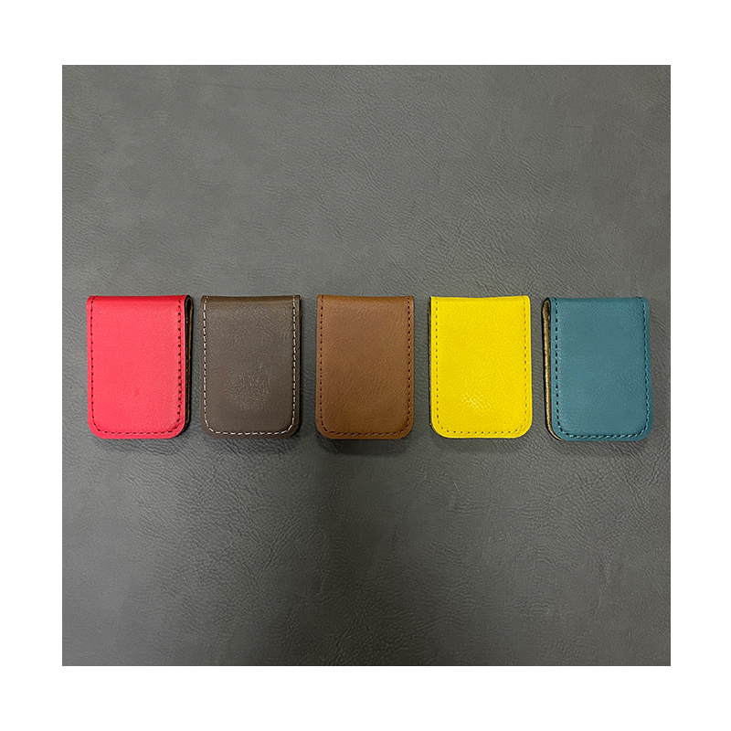 Laserable Leatherette pecuniam clip