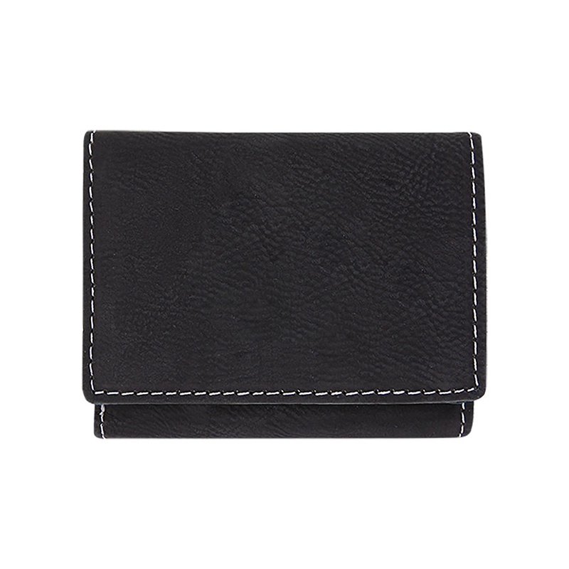 Laserable Leatherette Trifold Wallet