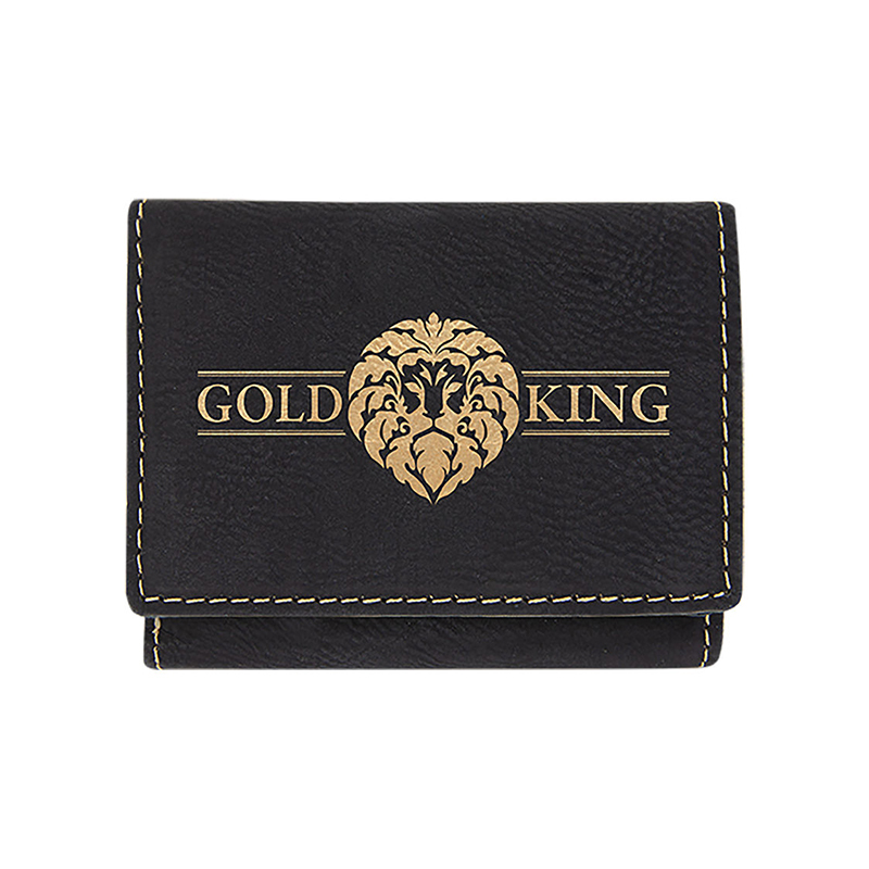 Laserable Leatherette Trifold Wallet