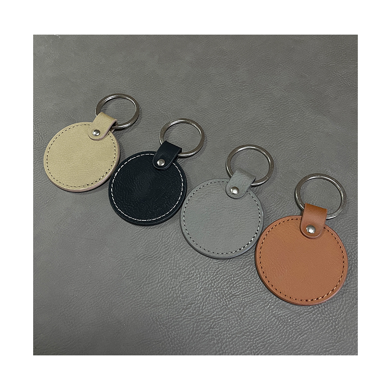 Laserable Leatherette circa Keychains cum unctius Edge