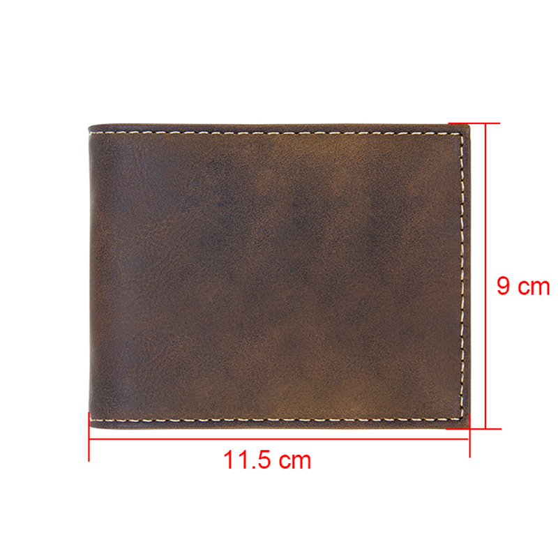 Laserable Leatherette Bi-fold Wallet w / Flip ID Display