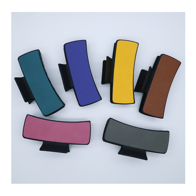 Laserable Leatherette Hair Clip Laserable Leatherette Hair Clip