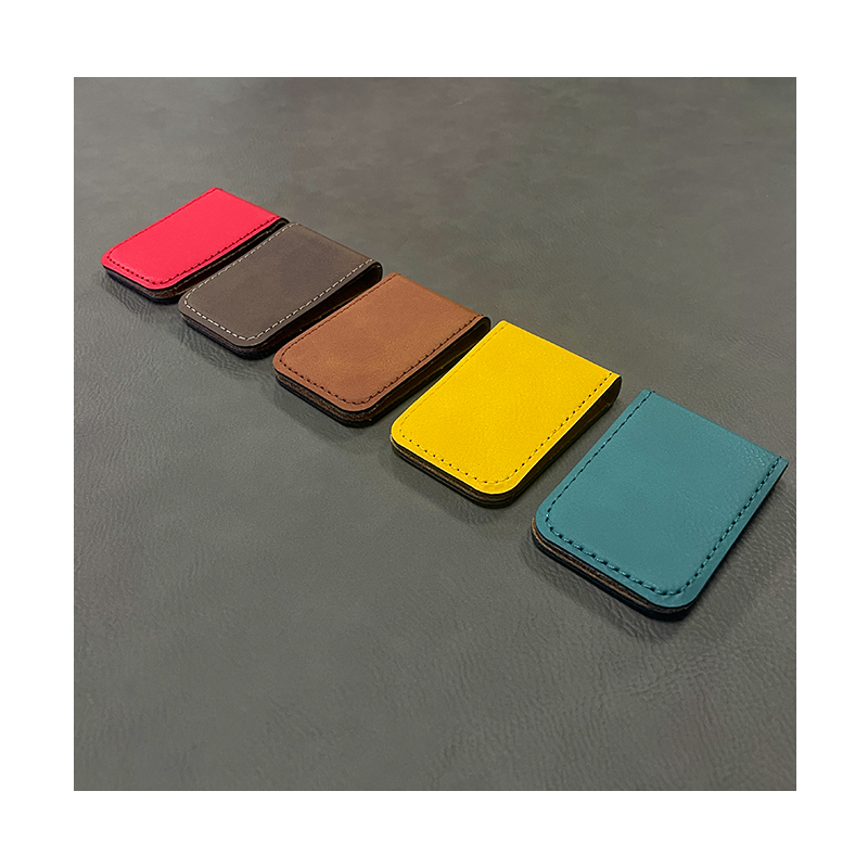 Laserable Leatherette pecuniam clip