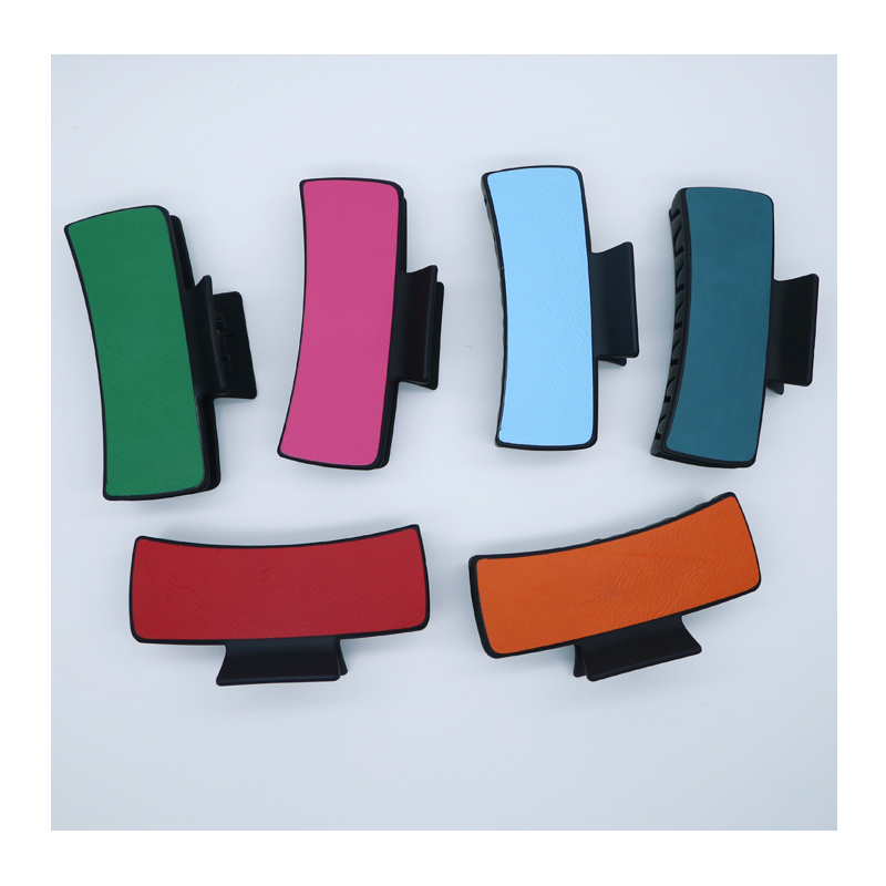 Laserable Leatherette Hair Clip Laserable Leatherette Hair Clip