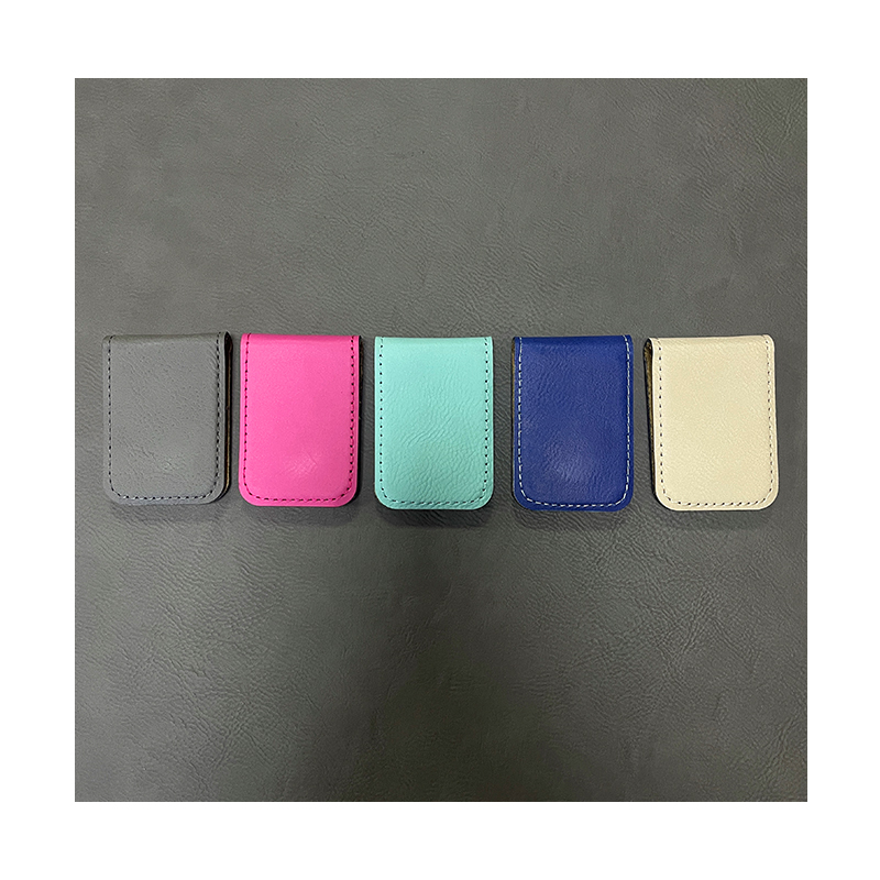 Laserable Leatherette pecuniam clip