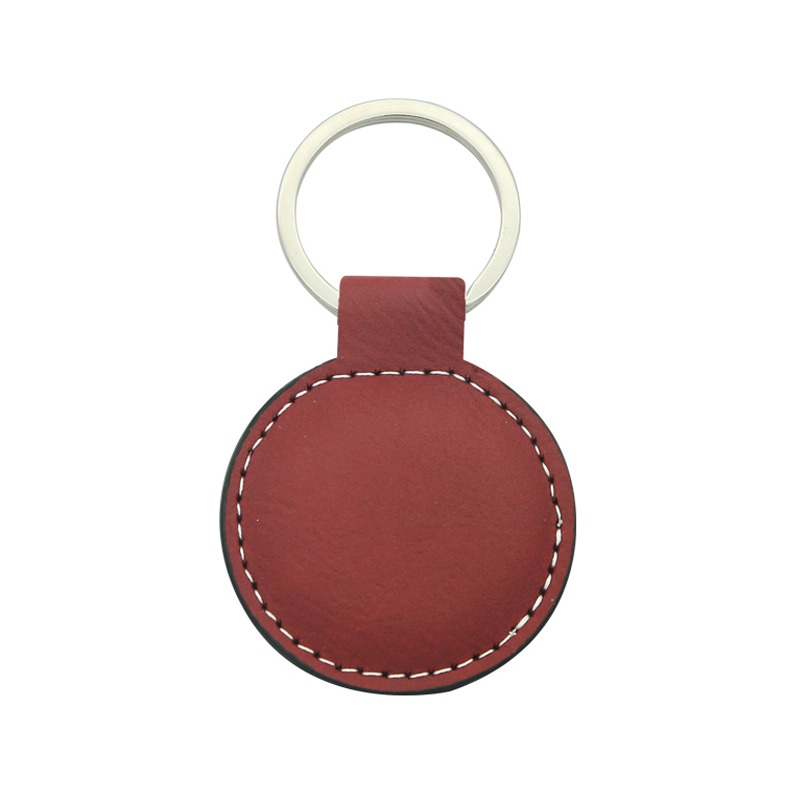 Laserable Leatherette circa Keychain