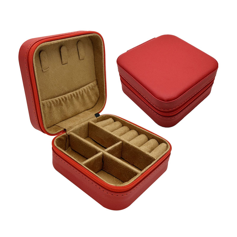 4/4 Laserable Leatherette Travel Jewelry Box with Black Lining 4/4 Laserable Leatherette Travel Jewelry Box with Black Lining