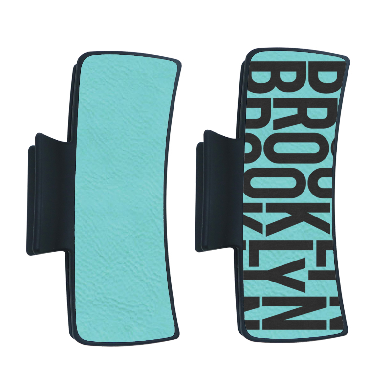 Laserable Leatherette Hair Clip Laserable Leatherette Hair Clip