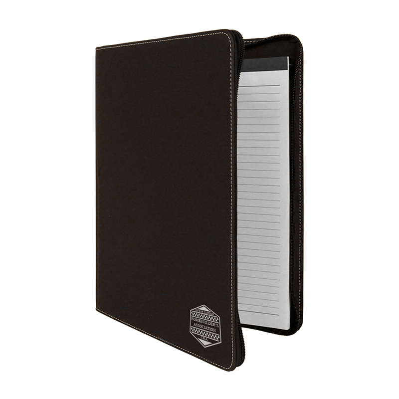 9 1/2' 12' Leatherette Portfolio with zipper