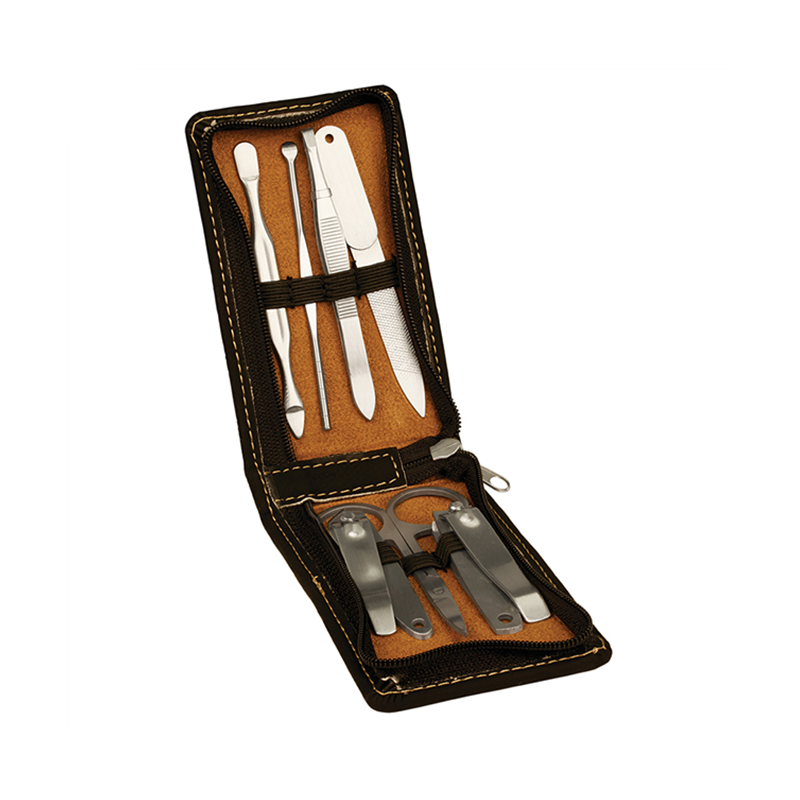 Laserable Leatherette Manicure Sets et Nail retonsoribus
