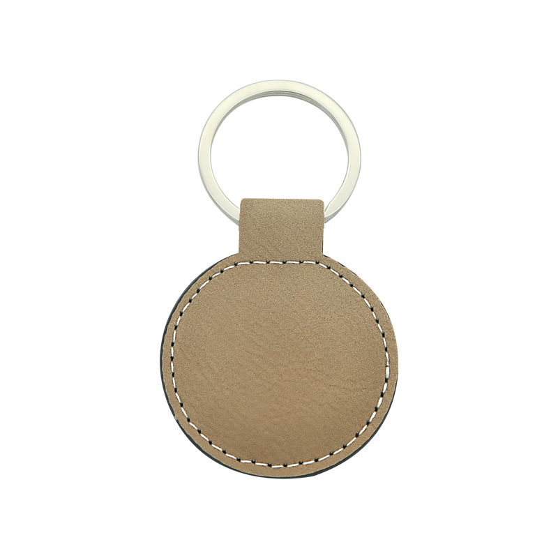 Laserable Leatherette circa Keychain