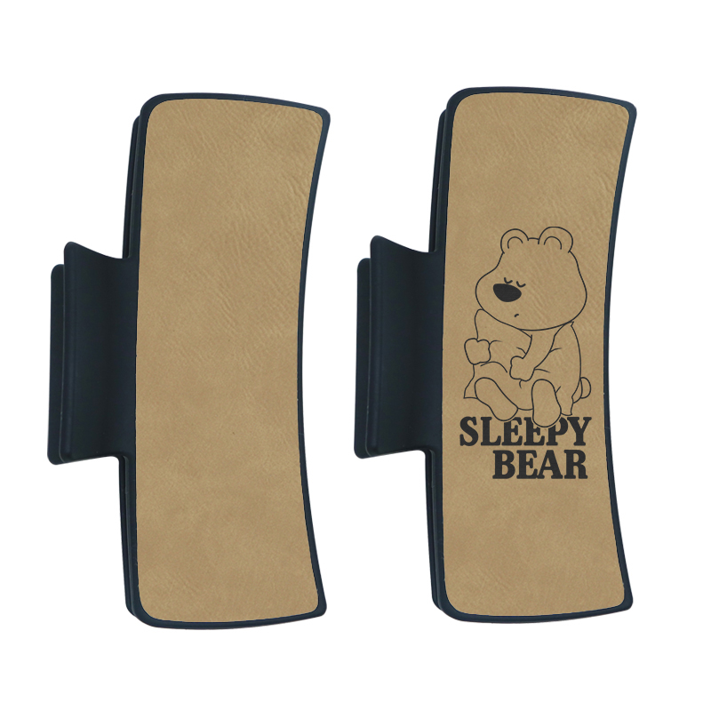 Laserable Leatherette Hair Clip Laserable Leatherette Hair Clip
