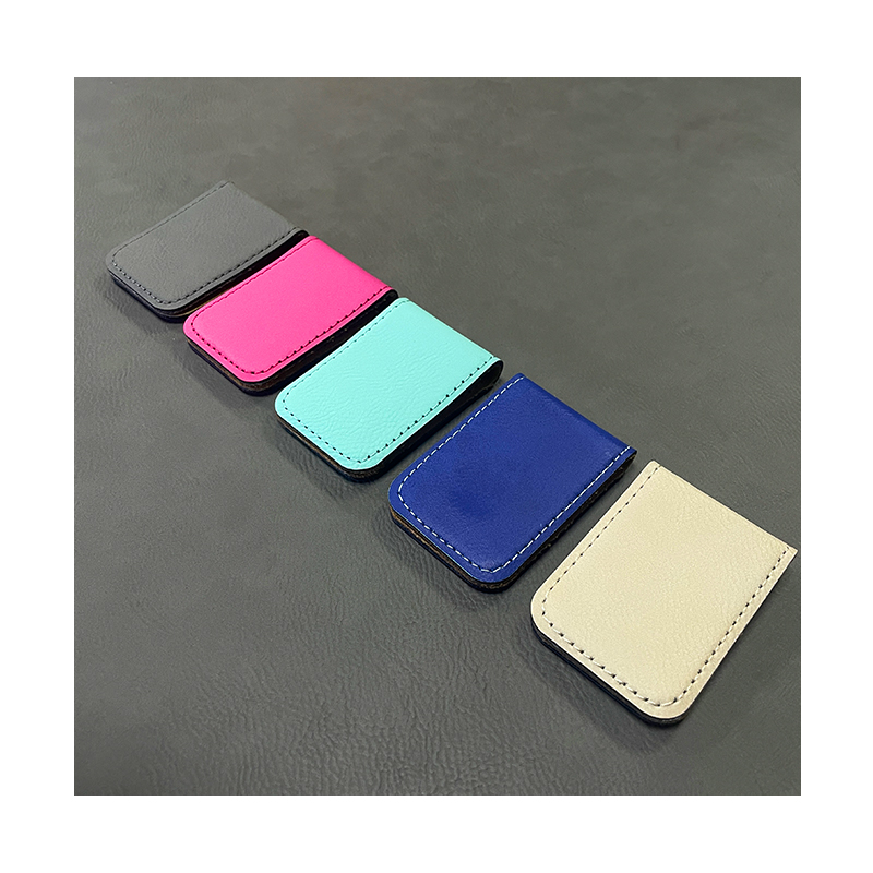 Laserable Leatherette pecuniam clip