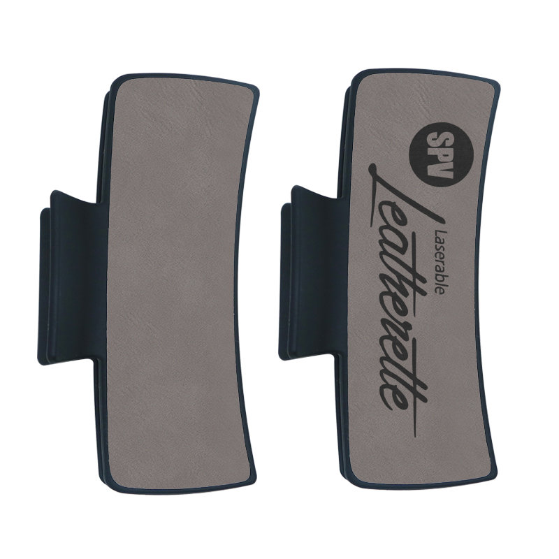 Laserable Leatherette Hair Clip Laserable Leatherette Hair Clip