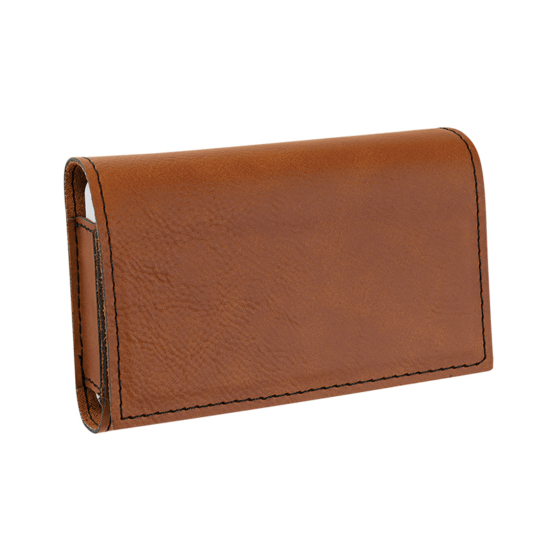 4 3/4' x 3 1/8' Laserable Leatherette Pill Box