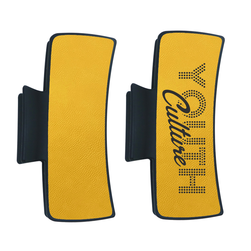 Laserable Leatherette Hair Clip Laserable Leatherette Hair Clip