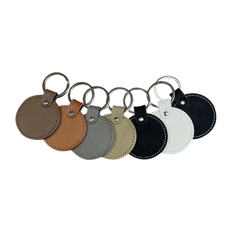 Laserable Leatherette circa Keychains cum unctius Edge