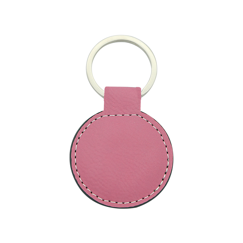 Laserable Leatherette circa Keychain