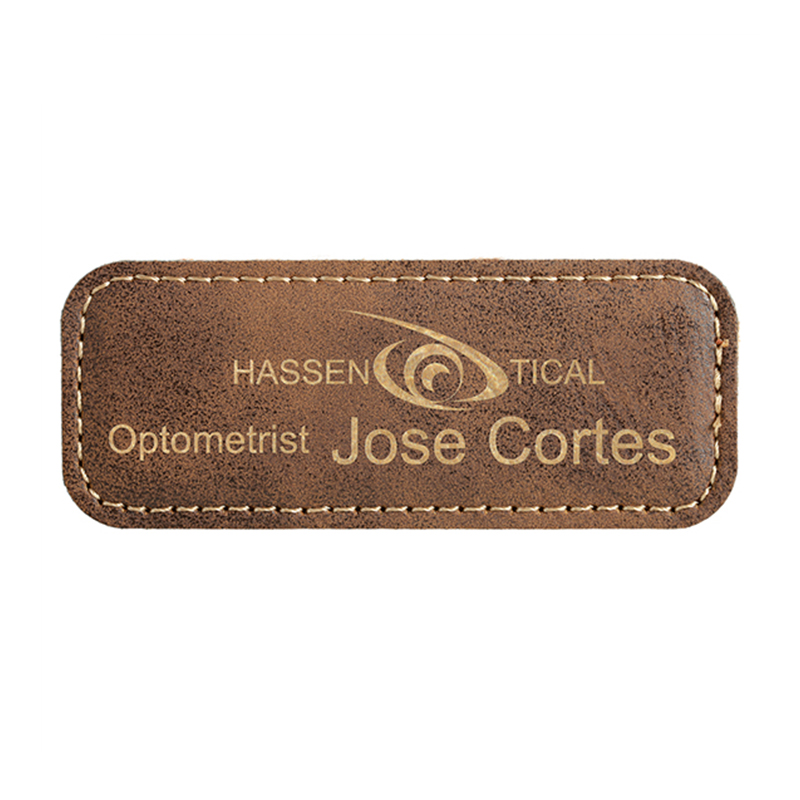 Laserable Leatherette Badge Blank cum Magnet