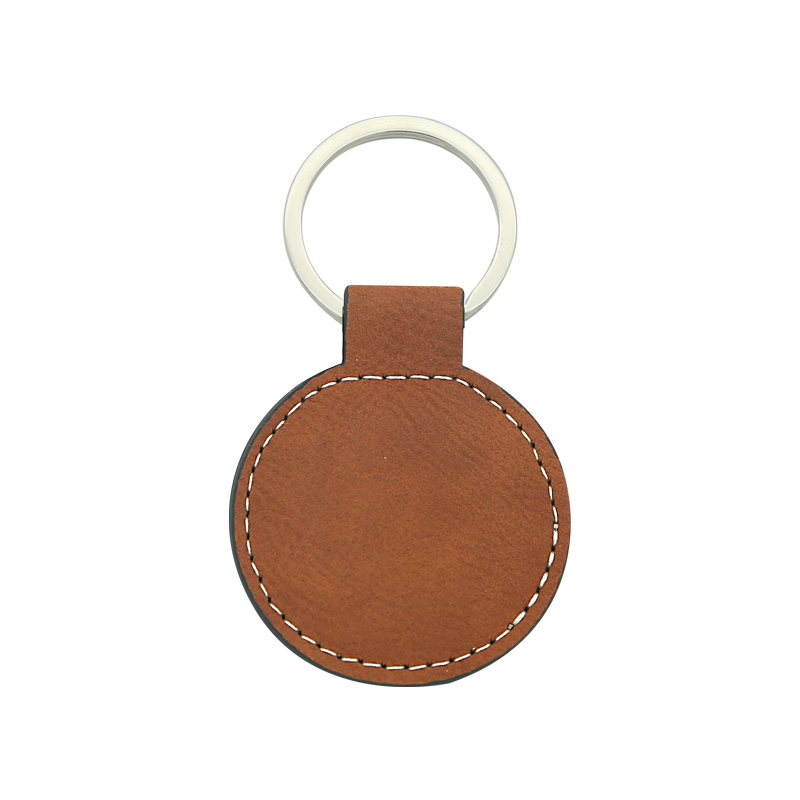 Laserable Leatherette circa Keychain