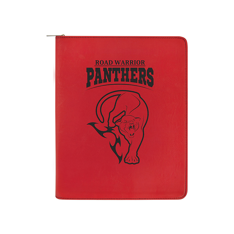 9 1/2' 12' Leatherette Portfolio with zipper