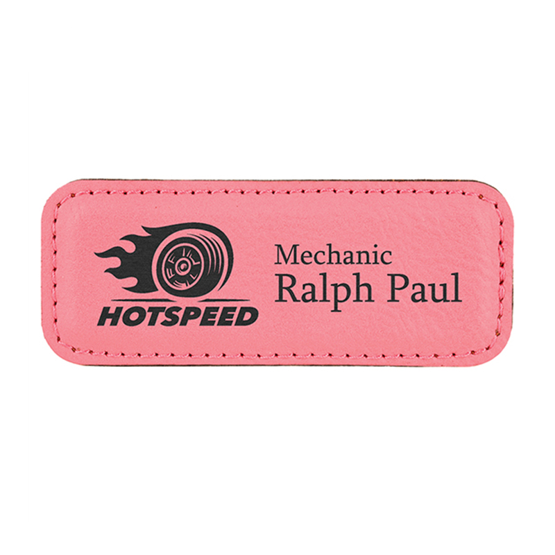 Laserable Leatherette Badge Blank cum Magnet