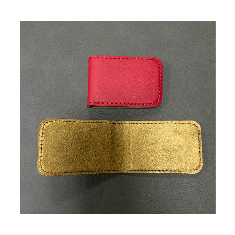 Laserable Leatherette pecuniam clip